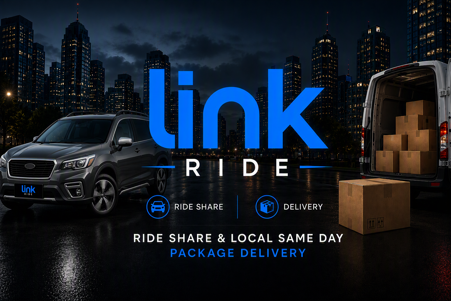 Link Ride — Rideshare & Local Same Day Package Delivery